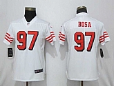 Women Nike 49ers 97 Bosa White Rush Vapor Untouchable Limited Jersey,baseball caps,new era cap wholesale,wholesale hats